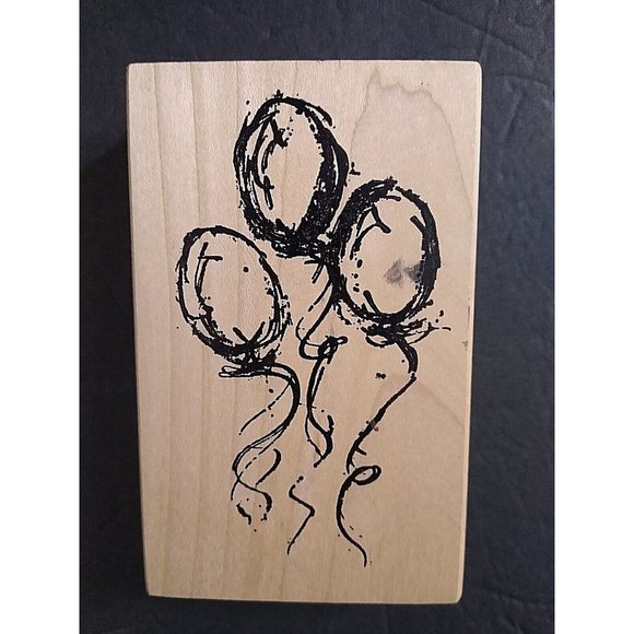 Art Impressions Other - Art Impressions Rubber Stamp Trio Party Balloons On Strings Celebration Birthday